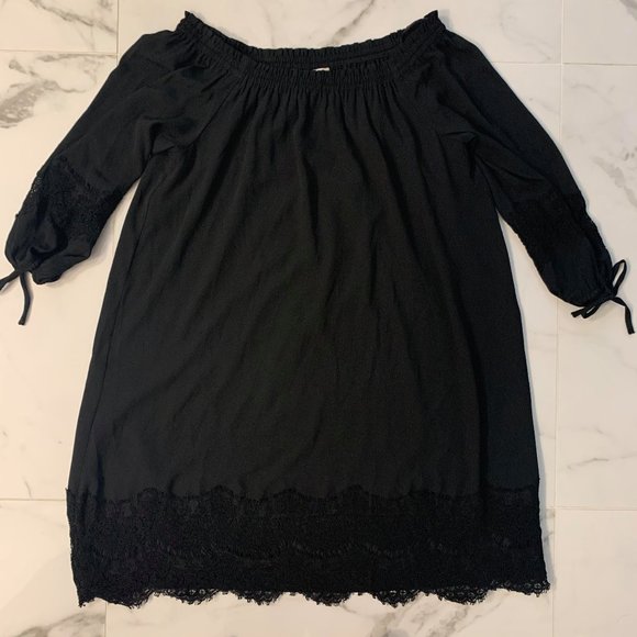 LOFT - Black Lace Dress - Size XS - Picture 1 of 4